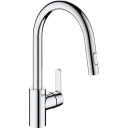 GROHE GET KJØKKENARMATUR M/UTTREKKBAR TUT KROM