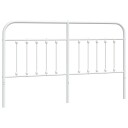  Sengegavl i metall hvit 180 cm 8720845882068