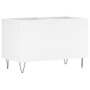  Hifi benk hvit 74,5x38x48 cm konstruert tre