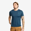 Revolutionrace Herre Overdeler T skjorter Mission Slim Fit T shirt Herre Black XL