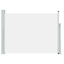 vidaXL Uttrekkbar sidemarkise 120x500 cm kremhvit