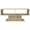 vidaXL Salongbord sonoma eik 103,5x50x44,5 cm sponplate