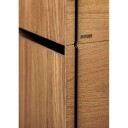 MOEBE Oppbevaringsboks eik 33 x 60 cm Wood, black