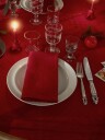 Georg Jensen Damask Plain linservietter 2-pk 45x45 cm dyp rød
