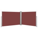 vidaXL Uttrekkbar sidemarkise 100x1000 cm brun