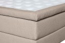 Oslo Lyx Sengpakke Kontinentalseng 180x200 cm Curved Sengegavl Beige