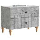  Nattbordskap Betonggrå 62 x 34,5 x 48 cm Konstruert tre