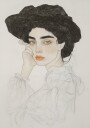 Portrait of a Woman with Expressive Eyes Plakat Plakat / 50x70cm