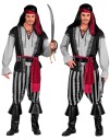 Klassisk Piratkostyme med 6 Deler - M