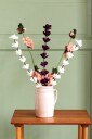 Und Ullfilt Stilk m.blomster i klaser Gammelrosa