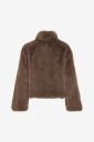 Vila   Fuskepelsjakke Vimelta L/S Short Jacket   Grå