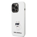 Karl Lagerfeld Choupette Silikon Etui til iPhone 14 Pro Max Hvit