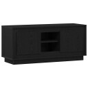  TV skap Svart Eik 102 x 35 x 45 cm Konstruert tre