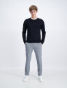 Lindbergh Ecovero L/S O-Neck Knit - Black - XL