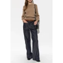 Ami Paris Dame Strikkevarer Brun XS,