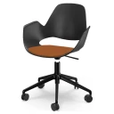 Houe Falk stol med hjul Terracotta