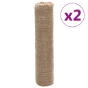 Juteruller 2 stk 0,5x50 m 100% jute 200 gsm