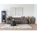 Aurora sofa med 2 puter brun.