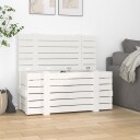 vidaXL Putekasse hvit 91x40,5x42 cm heltre furu