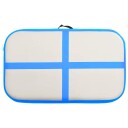 Oppblåsbar gymnastikkmatte med pumpe 60x100x20 cm PVC blå