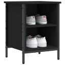 vidaXL Skohylle svart 38x35x50 cm konstruert tre