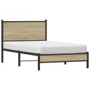  Sengeramme i metall uten madrass sonoma eik 100x190 cm 8721102954498
