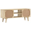vidaXL TV-benk 110x30x45 cm heltre mango