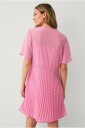 Ellos Collection   Kjole med plissertt skjørt   Rosa