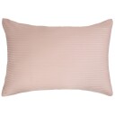Borg Living Putetrekk - 70x100 cm - 100% Bomullssateng - Stripet rosa