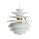 Louis Poulsen PH Snowball Pendel Dusty Green/Brass Metallised