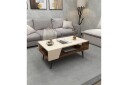 Rebelo Sofabord 90 cm - Beige/Lys brun