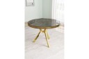 Rivor Spisebord 90 cm Rund - Antrasitt/Gull