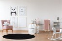 Soft Wiltonteppe Rundt 200 cm - Svart