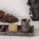 Mette Ditmer Marble dekorasjonsbrett 16 x 31 cm Brun