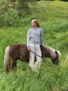 BETH genser lys gråmelert