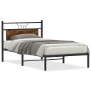  Sengeramme uten madrass røkt eik 100x200 cm konstruert tre 4106738