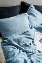 Lovely Linen   Putevar Lovely i vasket lin   Blå