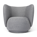 Ferm Living Rico Lounge Lenestol Main Line Flax   Navy