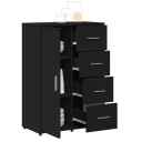 Skjenker 2 stk svart 60x31x84 cm konstruert tre