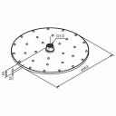 Damixa Eliza TakdusjhodeØ300mm Krom