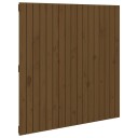 vidaXL Veggmontert hodegavl honningbrun 108x3x110 cm heltre furu