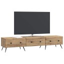  TV skap med skuff Artisan eik 147 x 34,5 x 30 cm Konstruert tre