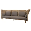 Cane line Arch 3 seters sofa med høy arm /ryggstøtte