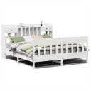  Sengeramme uten madrass hvit 180x200 cm heltre furu 8721158620392