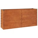 vidaXL Plantekasse grå 160x40x77 cm cortenstål