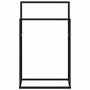 vidaXL Håndklestativ svart 48x24x78,5 cm jern