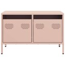  TV-benk rosa 68x39x43,5 cm kaldvalset stål 8721102929908