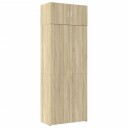 Oppbevaringsskap sonoma eik 80x42,5x225 cm konstruert tre