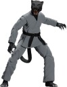 Jiu Jitsu Combat Creatures  Paulo The Panther Action Figure  Gray Gi