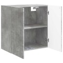 vidaXL Vegghengt skap Betonggrå 59 x 31 x 60 cm Konstruert tre